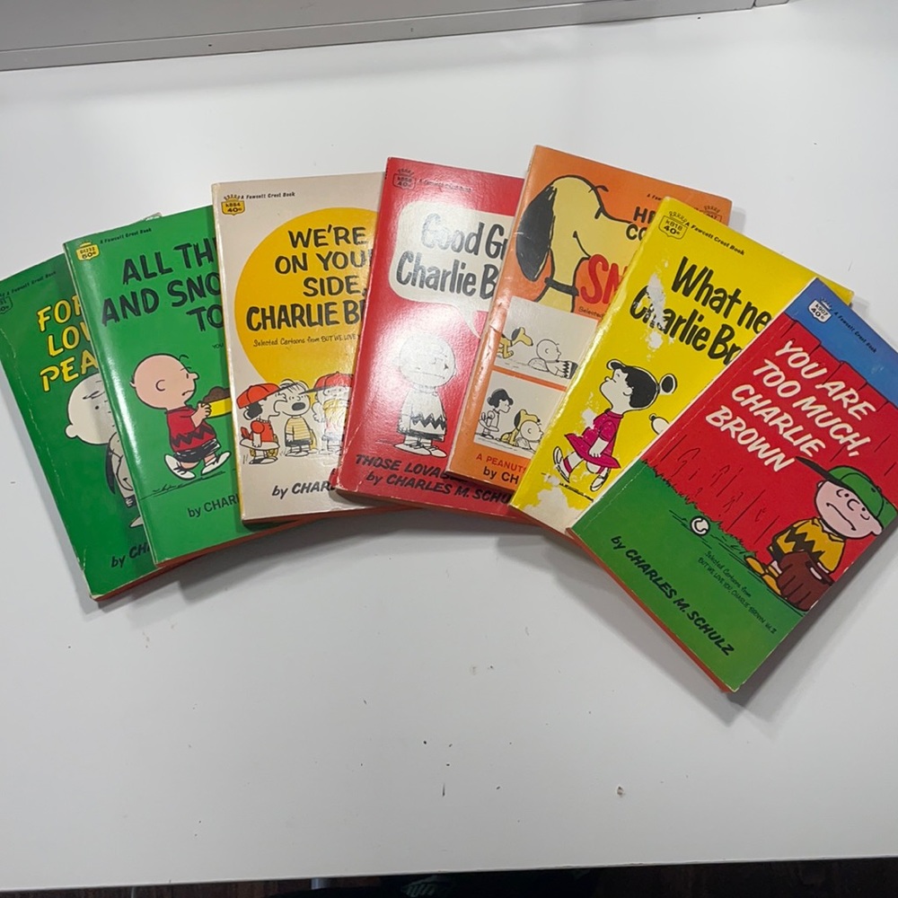 Vintage Charlie Brown books